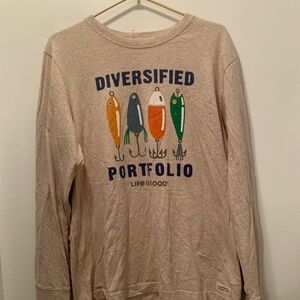 Men’s Life Is Good Fishing Long Sleeved Shirt.